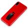Mobigear Rubber Ring iPhone XS Max Hülle Hardcase Backcover mit Ringhalter - Rot