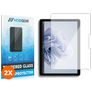 Mobigear Microsoft Surface Go 4 Panzerglas Gehärtetes Glas Displayschutz - Hüllenfreundlich - Schwarz (2er Pack)
