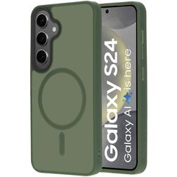 Mobiparts Hardcover Samsung Galaxy S24 MagSafe Hülle Hardcase Backcover - Satin Green