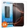 Mobigear iPhone 16 Pro Max Panzerglas Gehärtetes Glas Displayschutz - Hüllenfreundlich (2er Pack)