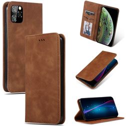 Mobigear Retro Slim iPhone 11 Pro Hülle Klapphülle - Braun