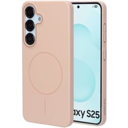 Mobiparts Slim Line Samsung Galaxy S25 MagSafe Hardcase Backcover - Dune Sand