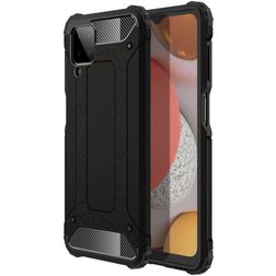 Mobigear Outdoor Samsung Galaxy A12 Hardcase Backcover Shockproof - Schwarz