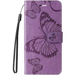 Mobigear Butterfly HONOR 200 Lite Hülle Klapphülle Geldbörse - Lila