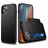 Mobigear Card iPhone 12 Mini Hülle Hardcase Backcover Stoßfest mit Kartenhalter - Schwarz
