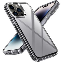 Mobigear Crystal iPhone 14 Pro Max Hülle Hardcase Backcover - Transparent / Grau