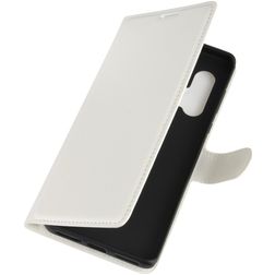 Mobigear Classic Motorola Edge Plus Hülle Klapphülle Geldbörse - Weiß