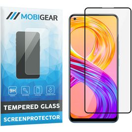 Mobigear Premium Realme 8 Pro Panzerglas Gehärtetes Glas Displayschutz - Hüllenfreundlich - Schwarz