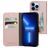 Mobiparts Classic Wallet iPhone 13 Pro Klapphülle Portemonnaie - Pink