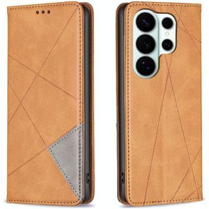Mobigear Rhombus Slim Samsung Galaxy S26 Ultra Hülle Klapphülle - Gelb