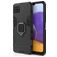 Mobigear Armor Ring Samsung Galaxy A22 5G Hülle Hardcase Backcover Stoßfest mit Ringhalter - Schwarz