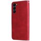 Mobigear Zipper Samsung Galaxy S23 Hülle Klapphülle Geldbörse - Rot