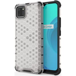 Mobigear Honeycomb Realme C11 (2020) Hülle Hardcase Backcover Stoßfest - Weiß