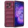 Mobigear Bumpy OPPO Find X5 Hülle Flexibles TPU Backcover - Weinrot