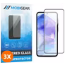 Mobigear Premium Samsung Galaxy A35 Panzerglas Gehärtetes Glas Displayschutz - Hüllenfreundlich - Schwarz (3er Pack)