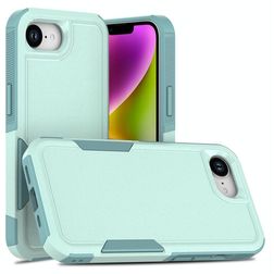 Mobigear Heavy Armor iPhone 16e Hülle Hardcase Backcover Stoßfest - Grün