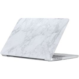 Mobigear Marble MacBook Air 15 Zoll (2023-2025) Hardcase Hülle MacBook Case - Grau - Model A2941 / A3114 / A3241