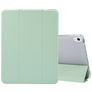 Mobigear Tri-Fold Gel iPad Air 5 (2022) Hülle TPU,Kunstleder Klapphülle + Stifthalter - Grün