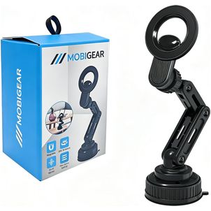 Mobigear MagSafe Autohalterung Saugnapf / Armaturenbrett Magnetisch Universal - Schwarz