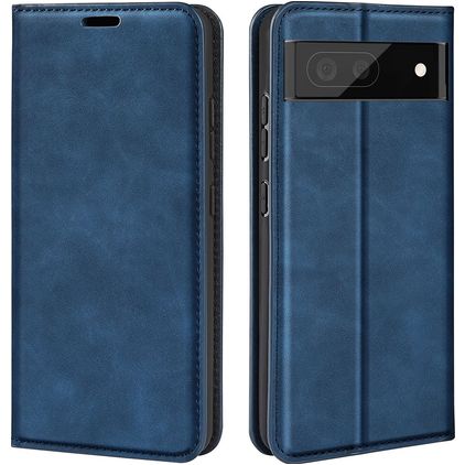Mobigear Retro Slim Google Pixel 7 Hülle Klapphülle Geldbörse - Dunkelblau