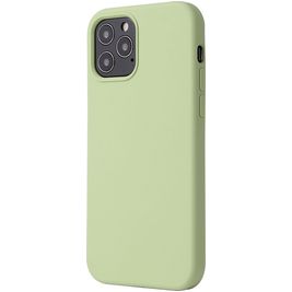 Mobigear Rubber Touch iPhone 12 Pro Silikon Hülle Backcover - Pastellgrün