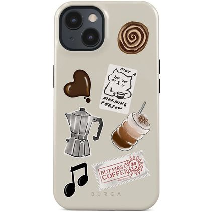 Burga Tough iPhone 15 MagSafe Hülle Hardcase Backcover Stoßfest - Oat Milk Please