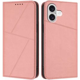 Mobigear Frosted Flip iPhone 17 Hülle Klapphülle Geldbörse - Pink