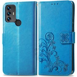 Mobigear Clover TCL 30 SE Hülle Klapphülle Geldbörse - Blau
