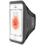 Mobiparts Comfort Fit Handyhalterung Joggen iPhone SE (2016) Sporthülle Neopren Sportarmband - Schwarz