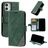 Mobigear Rhombus iPhone 12 Mini Klapphülle Portemonnaie - Grün