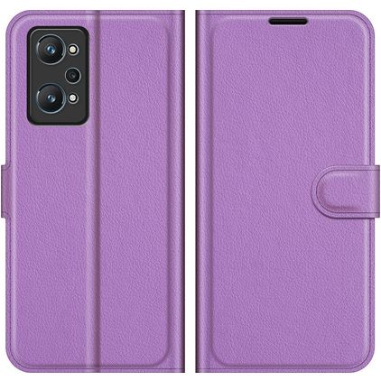 Mobigear Classic Realme GT Neo2 Hülle Klapphülle Geldbörse - Lila