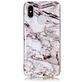Mobigear Marble Xiaomi Mi 8 Hülle Flexibles TPU Backcover - Weiß