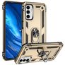 Mobigear Armor Ring Samsung Galaxy M23 Hülle Hardcase Backcover Stoßfest mit Ringhalter - Gold