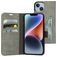 Mobiparts Classic Wallet iPhone 14 Hülle Klapphülle Geldbörse - Granite Grey