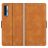 Mobigear Slim Magnet TCL 20L Plus Hülle Klapphülle Geldbörse - Cognac