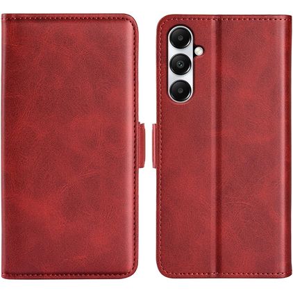 Mobigear Slim Magnet Samsung Galaxy A05 Hülle Klapphülle Geldbörse - Rot