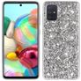 Mobigear Glitter Samsung Galaxy A73 Hülle Hardcase Backcover - Silber