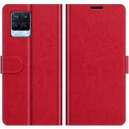 Mobigear Wallet Realme 8 Pro Hülle Klapphülle Geldbörse - Rot