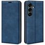 Mobigear Retro Slim Samsung Galaxy S25 FE Hülle Klapphülle Geldbörse - Dunkelblau