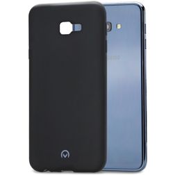 Mobilize Rubber Gelly Samsung Galaxy J4 Plus Hülle Flexibles TPU Backcover - Matt Black