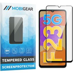 Mobigear Premium Samsung Galaxy F23 Panzerglas Gehärtetes Glas Displayschutz - Hüllenfreundlich - Schwarz