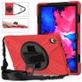 Mobigear SureGrip XGuard Lenovo Tab P11 Gen 1 Hülle Kunststoff,Silikon Backcover + Schulterträger + Ständer - Rot