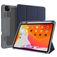 Mutural Tri-Fold Tough iPad Pro 11 Zoll (2021) Hülle Klapphülle + Stifthalter - Schwarz / Marineblau