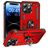 Mobigear Armor Ring iPhone 16 Pro Hülle Hardcase Backcover Stoßfest mit Ringhalter - Rot
