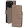 Mobiparts iPhone 16 Pro MagSafe Hülle Echtes Leder Abnehmbare 2in1 Klapphülle Geldbörse - Taupe