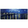 Mobigear Anti-Slip Mauspad - 40 x 90 CM - Starry Night Over the Rhône