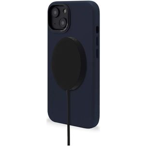 Decoded iPhone 14 Plus MagSafe Hülle Echtes Leder Backcover Stoßfest - Steel Blue
