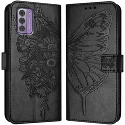 Mobigear Butterfly Nokia G42 Hülle Klapphülle Geldbörse - Schwarz