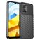 Mobigear Groove POCO M5 Hülle Flexibles TPU Backcover - Schwarz