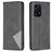 Mobigear Rhombus Slim HONOR 200 Lite Klapphülle - Schwarz